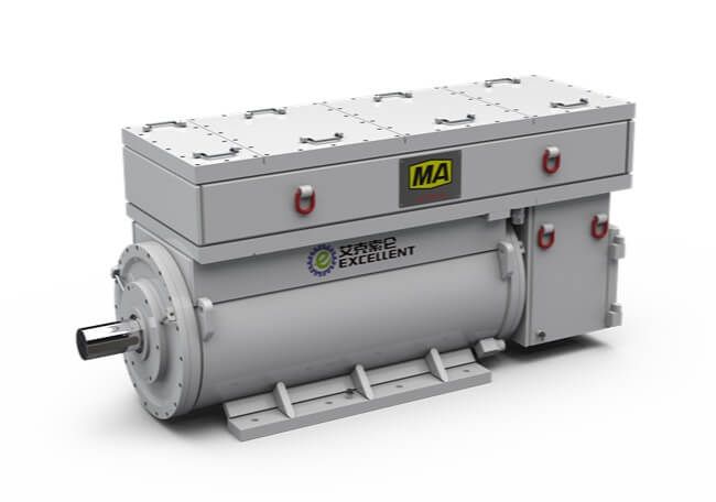 Mining explosion-proof and intrinsically safe permanent magnet variable frequency speed regulating integrated motor