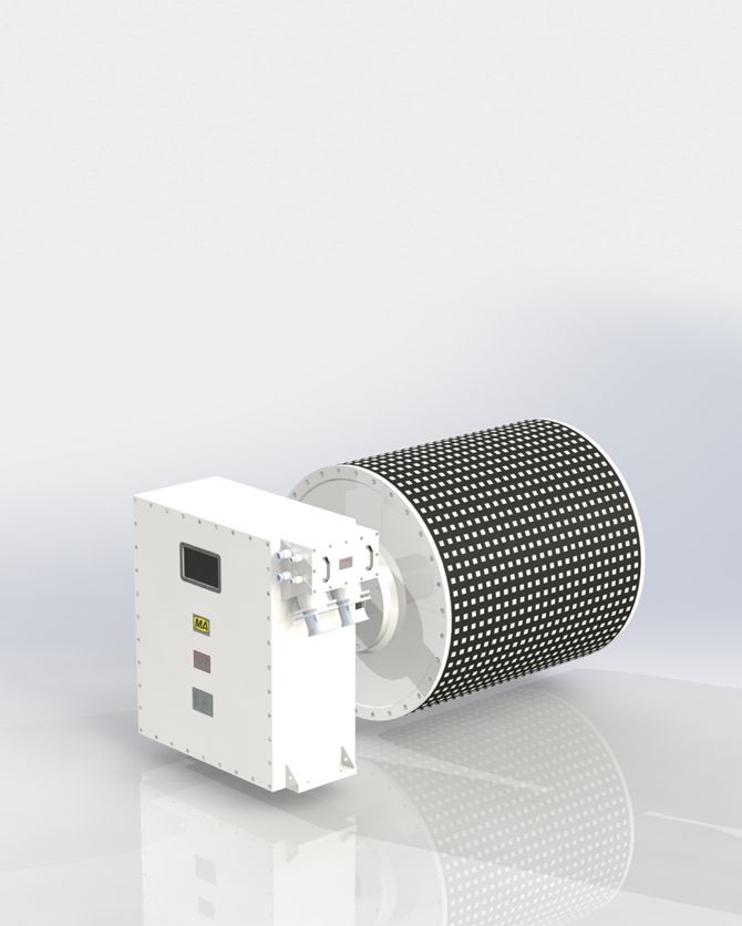 Permanent Magnet Synchronous Frequency Conversion Speed Regulation Integrated  Drum Motor