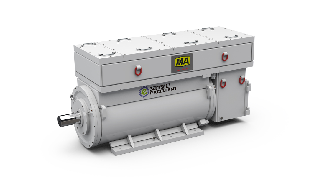 Permanent magnet synchronous integrated motor