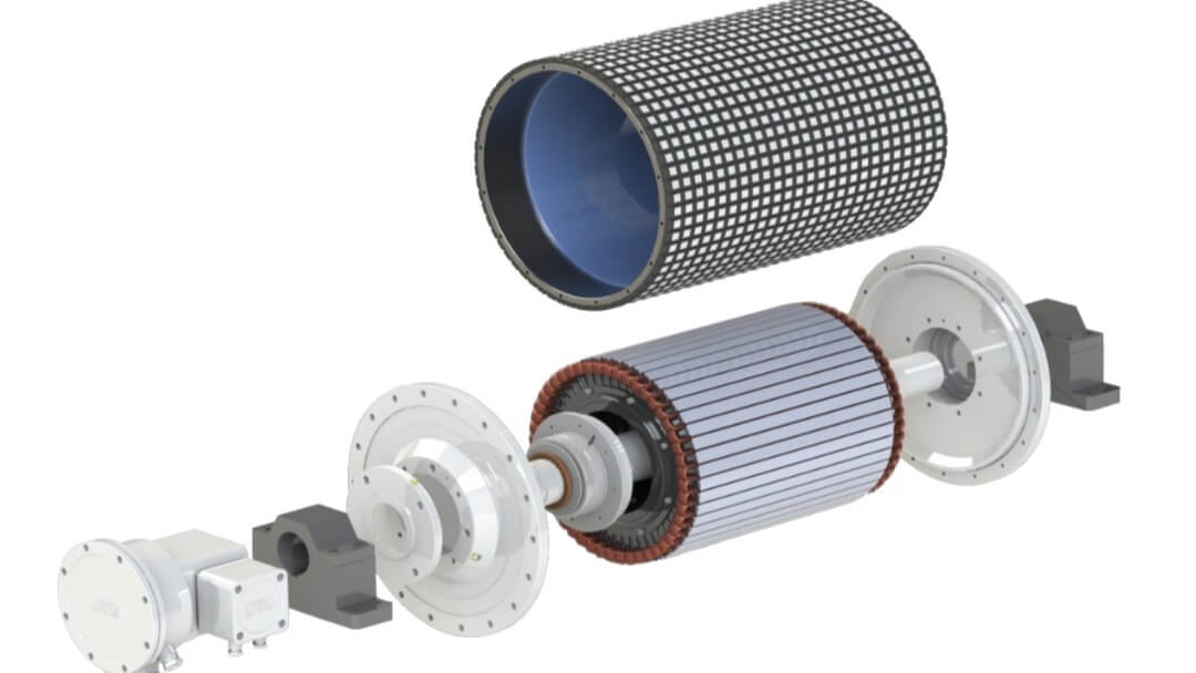 Explosion-proof permanent magnet electric drum for mining