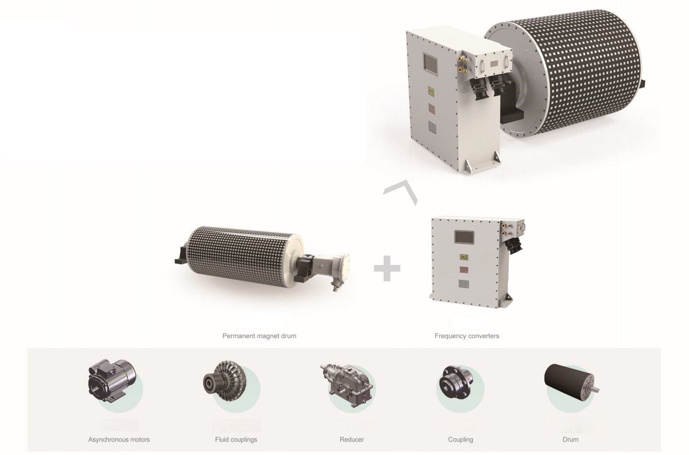 Industrial innovation drives upgrading：Frequency conversion speed regulation integrated permanent magnet direct drive pulley